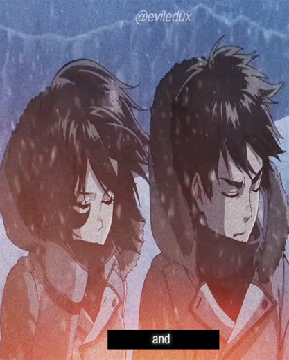 #EREMIKA || my babies I love them sm 💔 they’re married happily w kids trust 😂✌️also im not sure if that’s what eren really said but wtv 🥹 #AttackOnTitan #aot #eren #mikasa