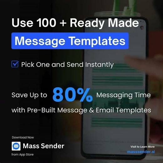100+ Ready-Made Message Templates