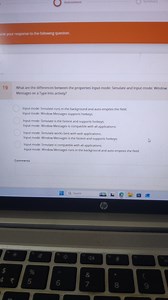 What are the differences between the properties Input mode: Sim... | Filo