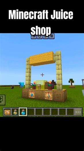 Minecraft Juice Shop Tutorial 🍊 | Simple Survival Build #shots