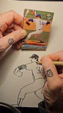 Baseball sketchin' #art #baseball #mlb #sports #sketch #drawing #artist #howto #nostalgia #fyp #ink