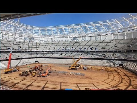 TALANTA STADIUM PROGRESS, TERRACES PREPARATION TO INSTALL SEATS ONGOING.