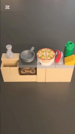 How to build a Lego Kitchen counter, sink and stove