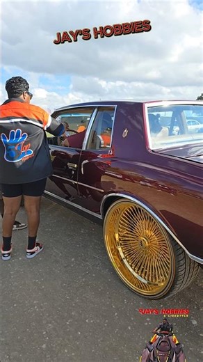 CUSTOM CHEVY MONTE CARLO SETTING CLEAN ON GOLD DAYTONS an VOGUES #shorts #fyp #hiphop #car #gold