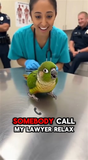 This tiny parrot just turned a vet visit into a courtroom drama! 💬 “Injection?! Somebody call my lawyer!” 💬 “Last time someone said that, they cut my nuts off!!” The nurse and two cops completely lost it — and so will you. Cinematic realism outrageous humor = Roastbeak Gold. #Roastbeak #TalkingParrot #FunnyAnimals #ParrotComedy #SavageParrot #VetComedy #FunnyReels #AIComedy #ViralReels #ViralVideo2025 | RoastBeak