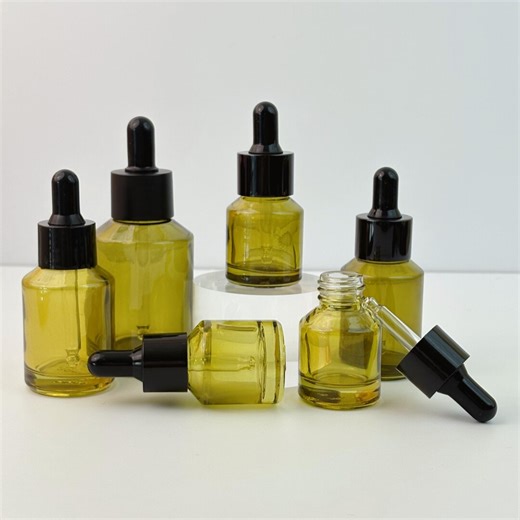 Portable Glass Dropper Bottle Set, Refillable Empty Essential Oil, Serum Container for Skincare & Aromatherapy Eco-friendly Beauty Packaging