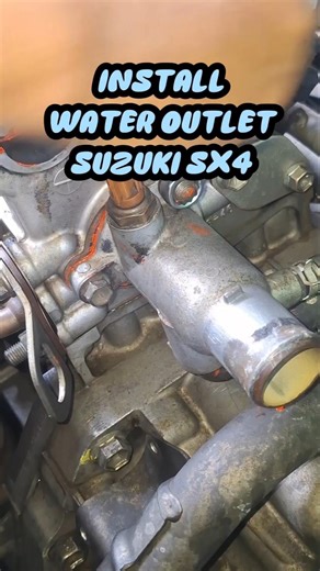 INSTALL WATER OUTLET SUZUKI SX4 #outlet #coolingsystems #coolant #suzukisx4 #suzuki #automobile