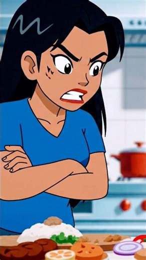 Scolded because his little brother didn't want to eat #anime #jangkauanluas #shorts #shortvideo