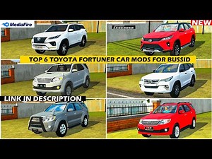 Top 6 Best Toyota Fortuner Cars Mods For Bus Simulator Indonesia | Car Mod For Bussid | #bussid