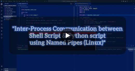 #linux #pipes #interprocesscommunication #python #tkinter | Praveen A
