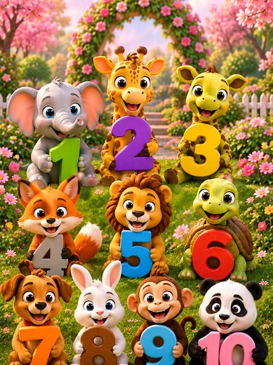 Counting Numbers 1 to 10 for Kids - Cocomelon Style
