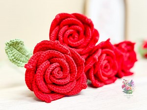 Handmade Crochet Roses – Forever Blooming Flowers in Multiple Colors & Sizes - Etsy