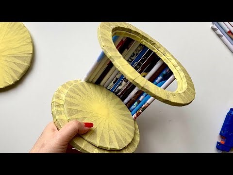 Look how I turned CARDBOARD and PAPER into WOOD🤩