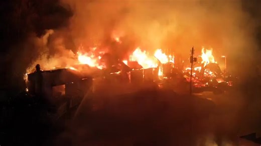 Pinconning Elevator Fire At approximately April 29, 2025 at 4:55 a.m., Bay Alerts issued an urgent notification regarding a structure fire at an elevator facility located on M-13 (Huron Rd/Mable St) in Pinconning, resulting in road closure. Fire departments from Bay, Arenac, and Midland Counties responded, utilizing the Bangor Township aerial unit to extinguish the blaze. The fire, originating in a garage building adjacent to the Pinconning River, resulted in almost complete structural damage. �