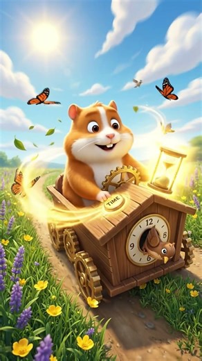CUTE HAMSTER MAGICAL CUCKOO CLOCK CAR ADVENTURE