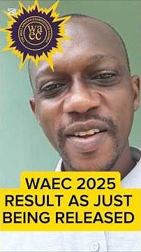 WAEC Results 2025, have been released. #waec2025 #waecresult