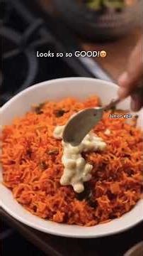 Masala Rice Boondi Raita Recipe😋 || #foodie #indianfood #desifood #foodshorts #ytshorts #juniorepic