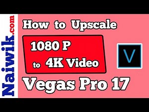 How to upscale a Full HD [1080p] to 4K video on Vegas Pro 16 / 17 || Vegas Smart Upscale