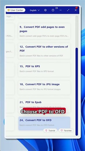 Batch convert PDF files to OFD on Windows
