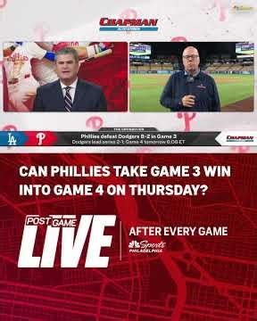 Tom McCarthy thinks Phillies win in Game 3 can can carry momentum into Game 4 👏