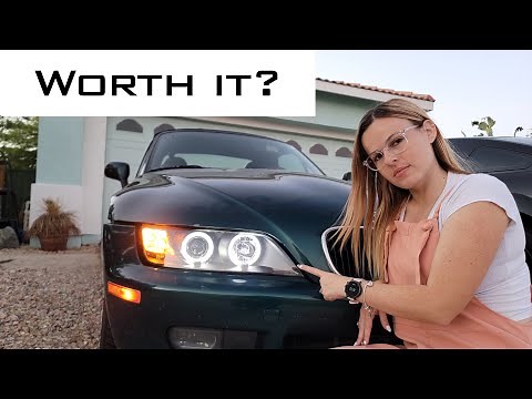 Cheap BMW Z3 Headlight Upgrade! Spyder Halo Headlights