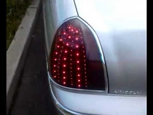 Lincoln Town Car LED SMD Tail Lights - "FINAL"... Tinted w/ Chrome Trim