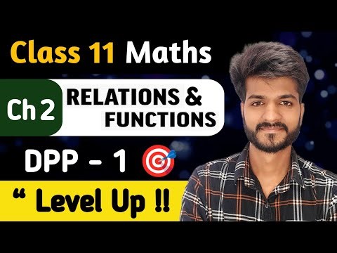 DPP - 1 For Class 11 Maths | Ch 2 Relations and Functions ( Lec 3 ) | By Lalit Sir 🔰 Monicsone