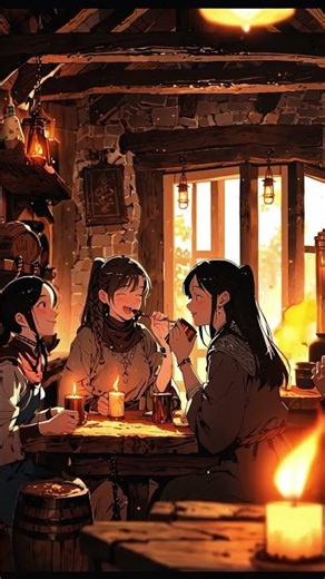 A Night of Music & Friendship 🍺 Medieval Flute Loop #MedievalMusic #youtubeshorts