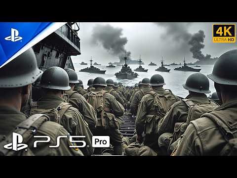 (PS5 PRO) D-DAY | WORLD WAR 2 Full Campaign Gameplay Walkthrough | Ultra Realistic Graphics[4K60FPS]