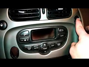 How to change the air conditioning lights on a Citroen Xsara Picasso