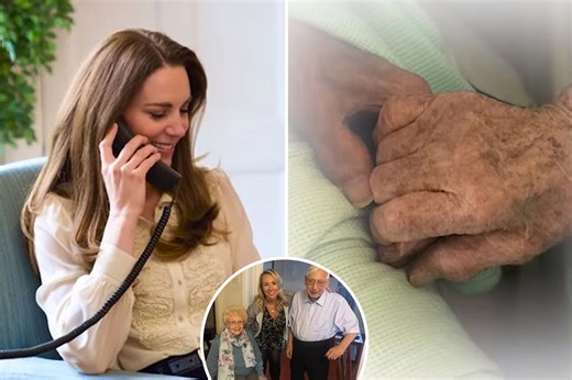 Kate Middleton in emotional phone call to woman who lost grandparents to Covid
