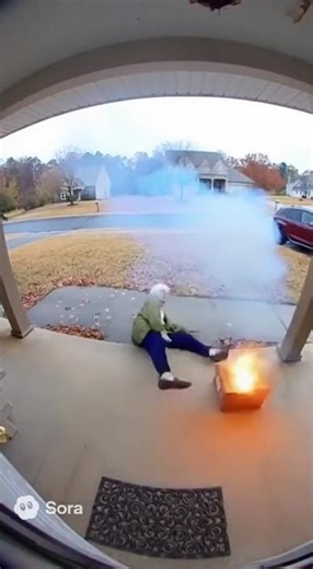 Elderly Woman Picks Up Package — Then It....