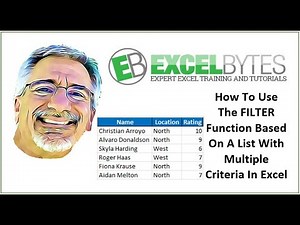 How To Use The FILTER Function Based On A List With Multiple Criteria In Excel