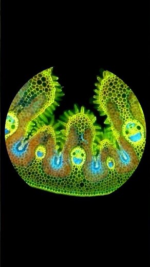 Smiling, This is what a Blade of Grass looks like under a Microscope #short