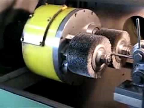 Mechanical Wire Descaler + Wire Brushing