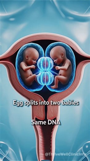 Identical Twins Explained 🍼 | One Egg, One Sperm, Same DNA! #shorts