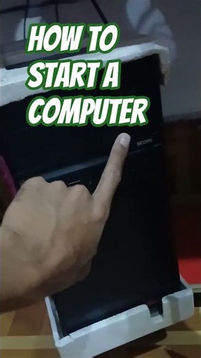 🔥How to start a computer 📲चलिए आज जानते है कंप्यूटर को स्टार्ट कैसे किया जाता है #एजुकेशनल कंप्यूटर