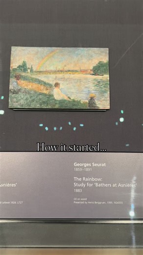 13K views · 713 reactions | How it started vs how it finished ✨ Find Georges Seurat’s magnificent ‘Bathers at Asnières’ alongside his preliminary studies for the painting in Room 44, part of our exciting redisplay of the collection, ‘C C Land: The Wonder of Art’. #ArtHistory #London #NationalGallery | National Gallery | Facebook