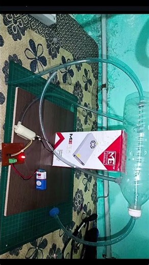 distillation of water project using water bottle #waterpump #distilation #watermotor