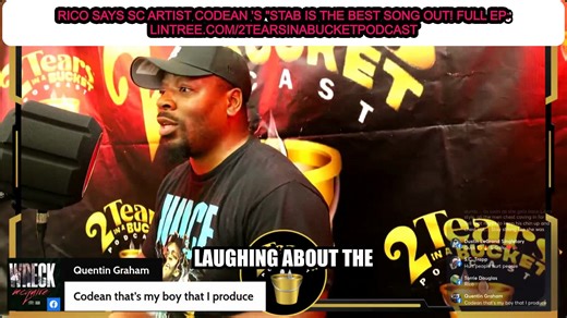 3.9K views · 27 reactions | RICO SAYS SC ARTIST CODEAN 'S "STAB IS THE BEST SONG OUT! FULL EP: LINKTREE.COM/2TEARSINABUCKETPODCAST #MusicShoutout #PartyAnthems #SCMUSIC #CODEAN #STAB | 2 Tears In A Bucket Podcast | Facebook