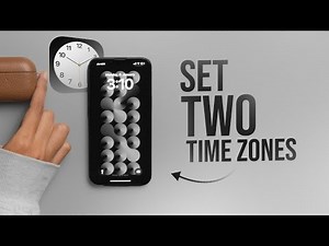 How to Set 2 Time Zones in iPhone (tutorial)