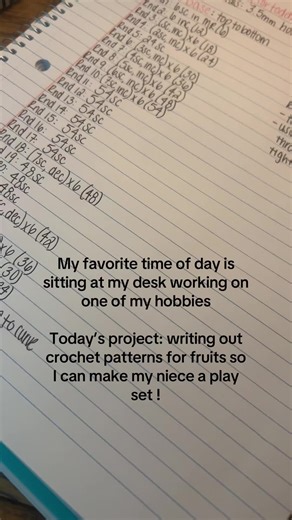 Writing Crochet Patterns for Fun Fruit Playsets