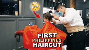 Toddler HILARIOUS Reaction To First Haircut In The Philippines.. | The KITO Family