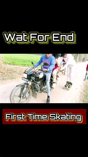 First Time skating video bike #skating #inlineskating #skatetricks first time skating video