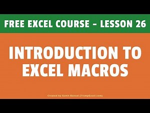 Mind Luster - Learn Introduction to Excel Macros For Excel VBA Beginners | FREE Excel Course