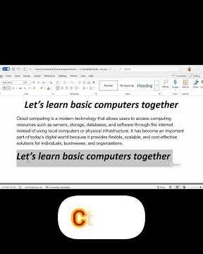 How to copy, Paste, Cut, Undo and Redo using shortcuts on your computer by Mr Chot