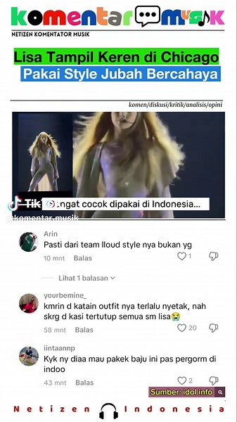 Lisa BLACKPINK Tampil Menawan dengan Jubah Bercahaya di Konser Deadline di Chicago, Nyanyikan Lagu Solonya