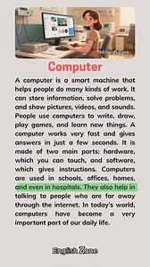 Computer 📖🌿 #computer #learnenglish #englishtips | English Zone