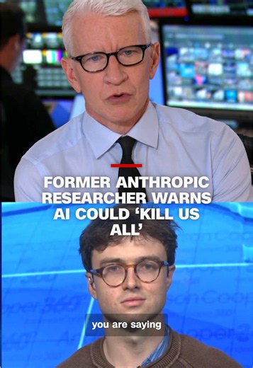 Former AI researcher Jacob Coxon tells CNN's @Anderson Cooper why he quit Anthropic over fears that rapidly advancing AI could become impossible to control. #cnn #news #AI