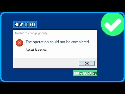 How to Fix Fortnite Unable to Change Priority Access Denied (2025)